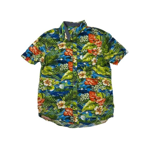 VANS - Short Sleeve Button Up Floral Hawaii Shirt in Multi Color - Picture 1 of 3